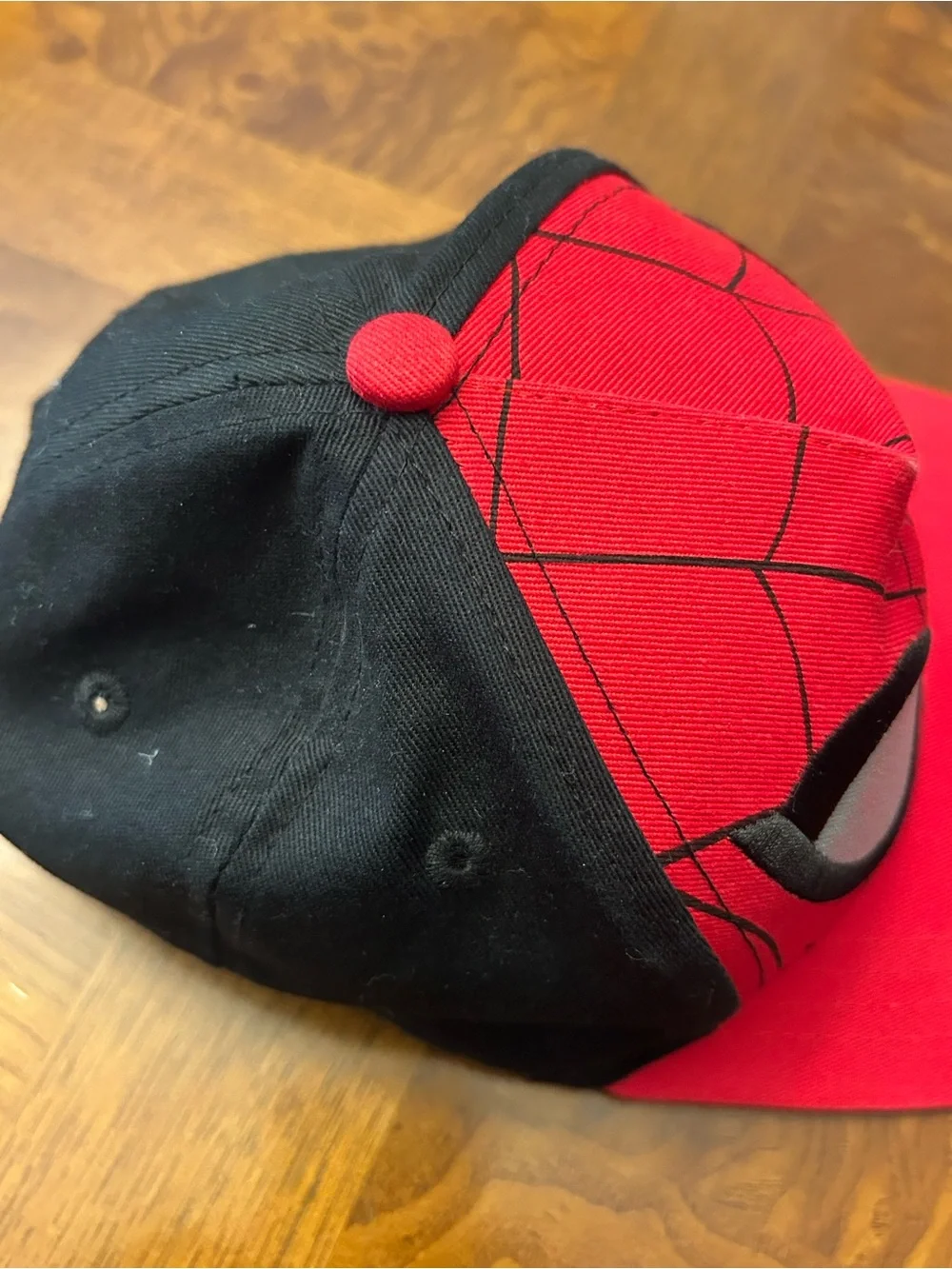 Marvel Spider-Man Red and Black Kids Cap with Eye Details